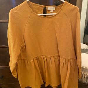 Mustard yellow blouse